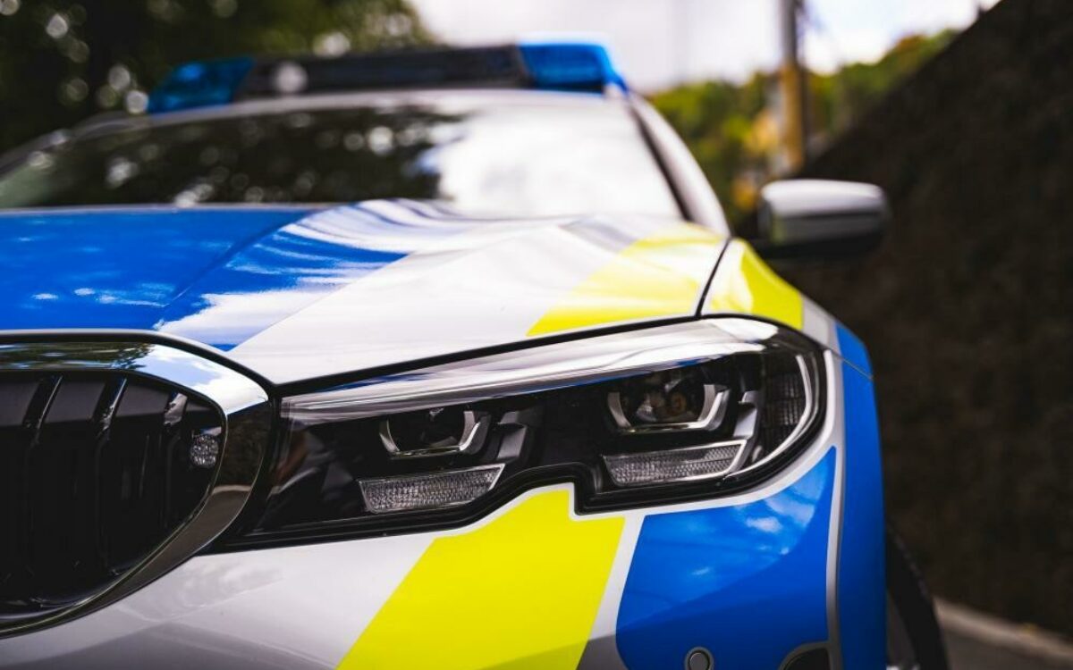 Polizeiauto Scheinwerfer vorne A6 Polizeiauto Scheinwerfer vorne A6